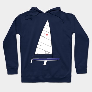 Laser Sailboat - Blue Hoodie